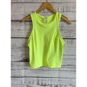 Lululemon Nulux racerback cropped run tank Yellow Size 6 NWT